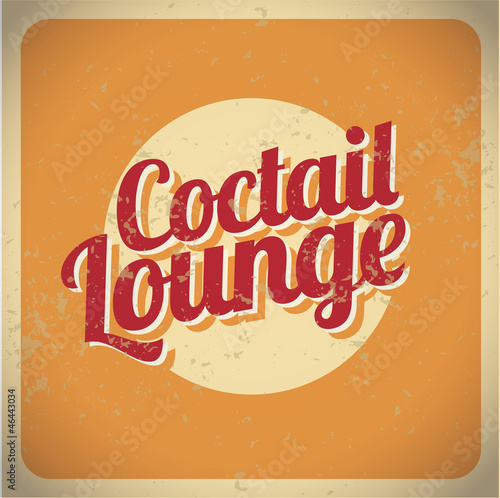 Coctail lounge vintage sign