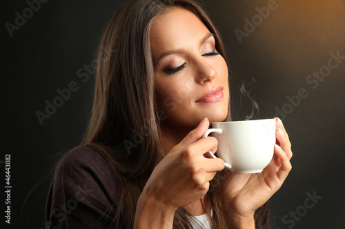beautiful young woman with ...