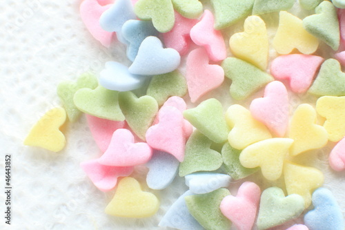 close up of heart shape candy for valentine's day image