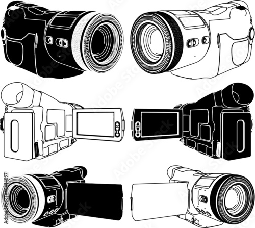 High-Definition Video Camera Vector 05
