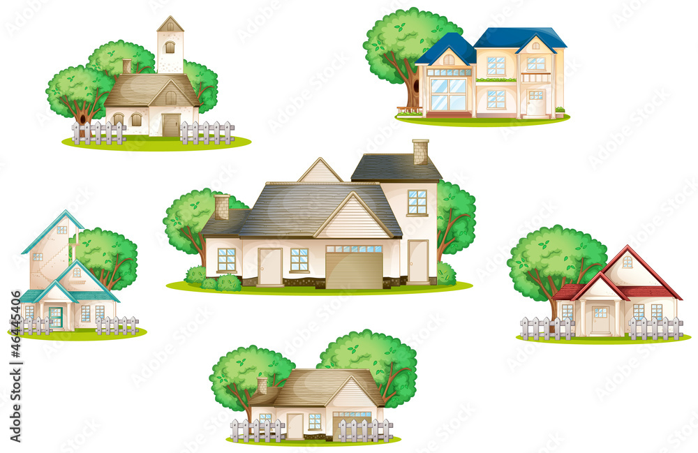 Fototapeta premium various houses