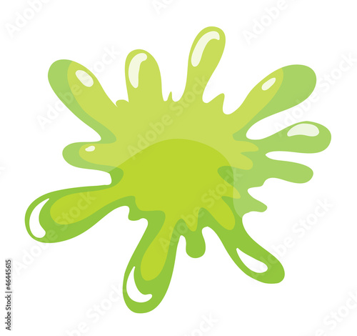a green color splash