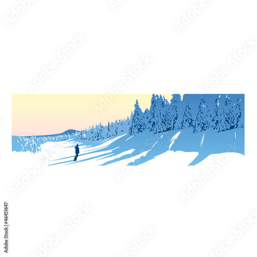 一人きりのスノーボード