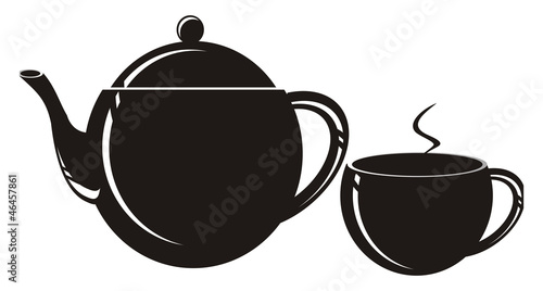 teapot and cup