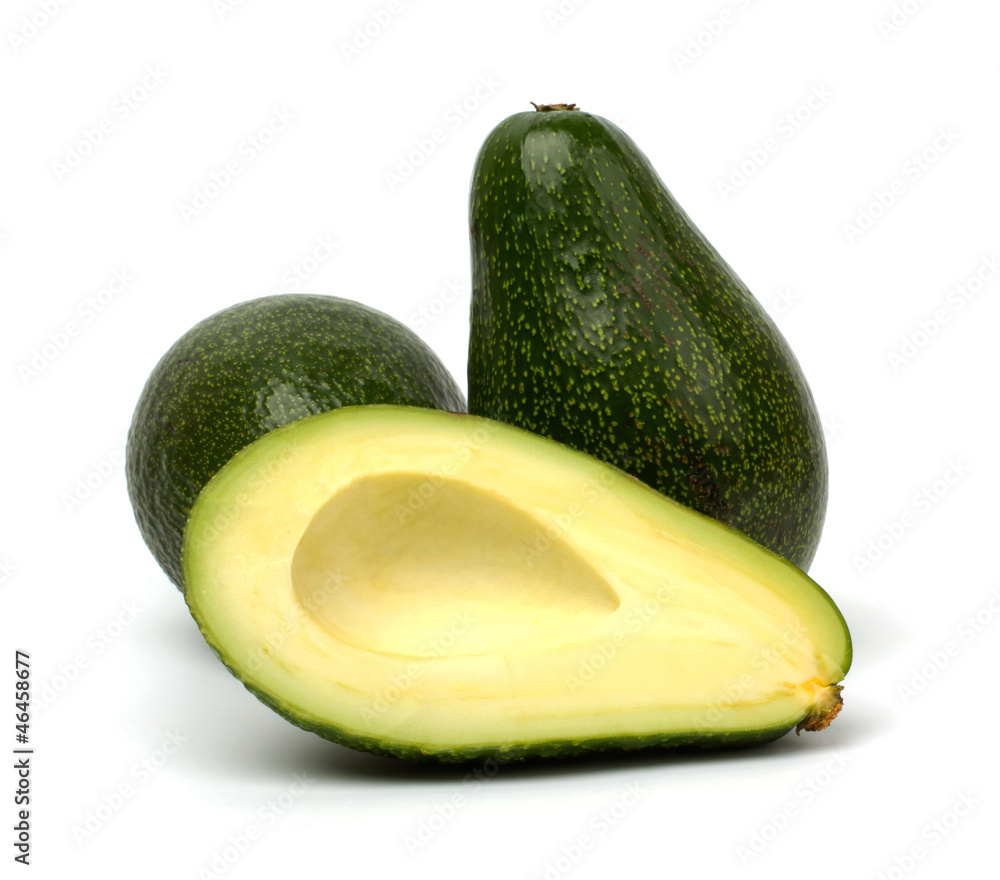 Avocado isolated on white background Avocado isolated on white background
