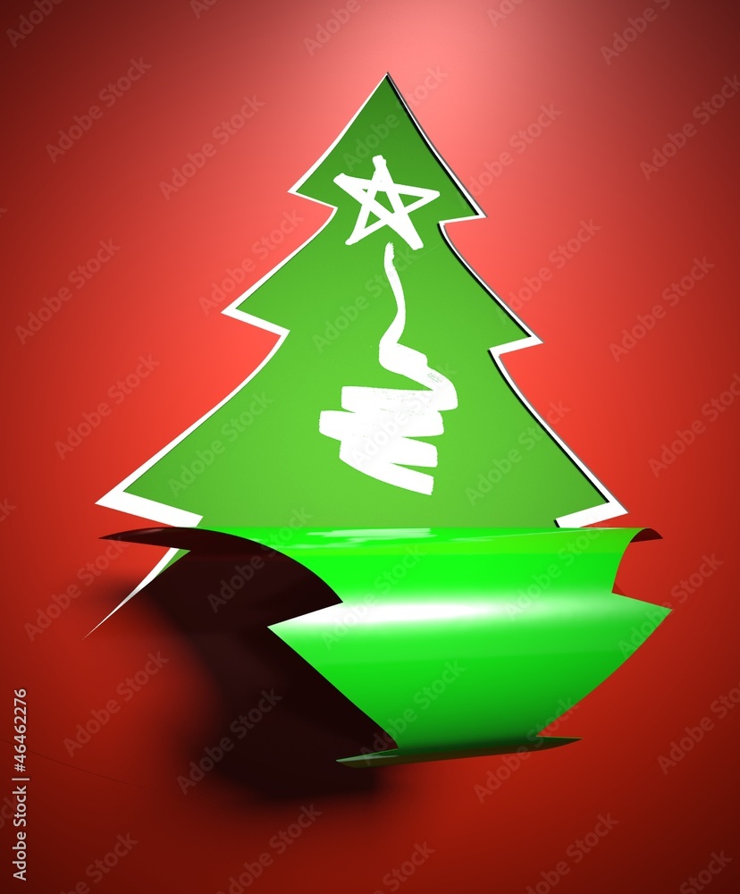Fototapeta premium Creative modern Christmas tree background