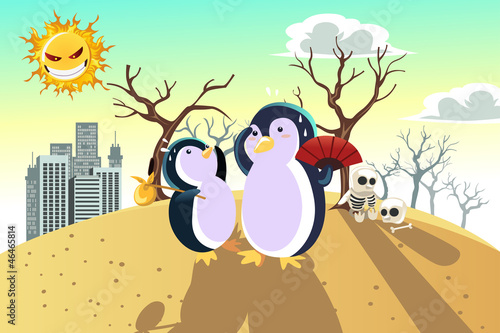 Global warming concept