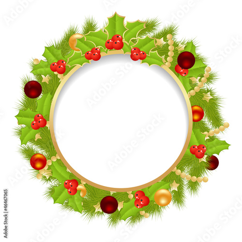Fototapeta Naklejka Na Ścianę i Meble -  Christmas wreath