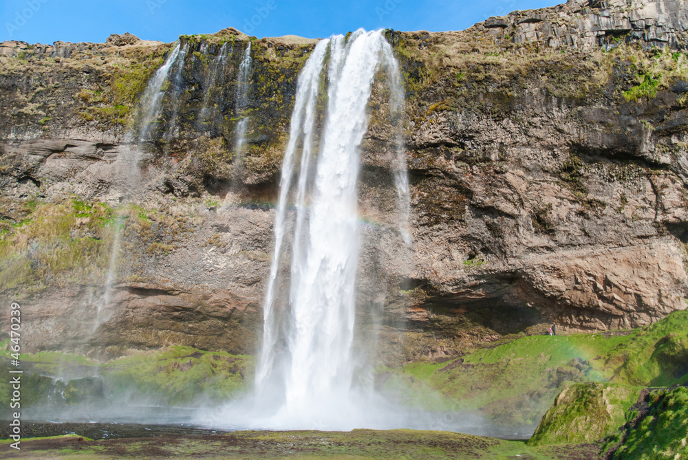 Obraz premium Seljalandsfoss,beautiful waterfall in Iceland