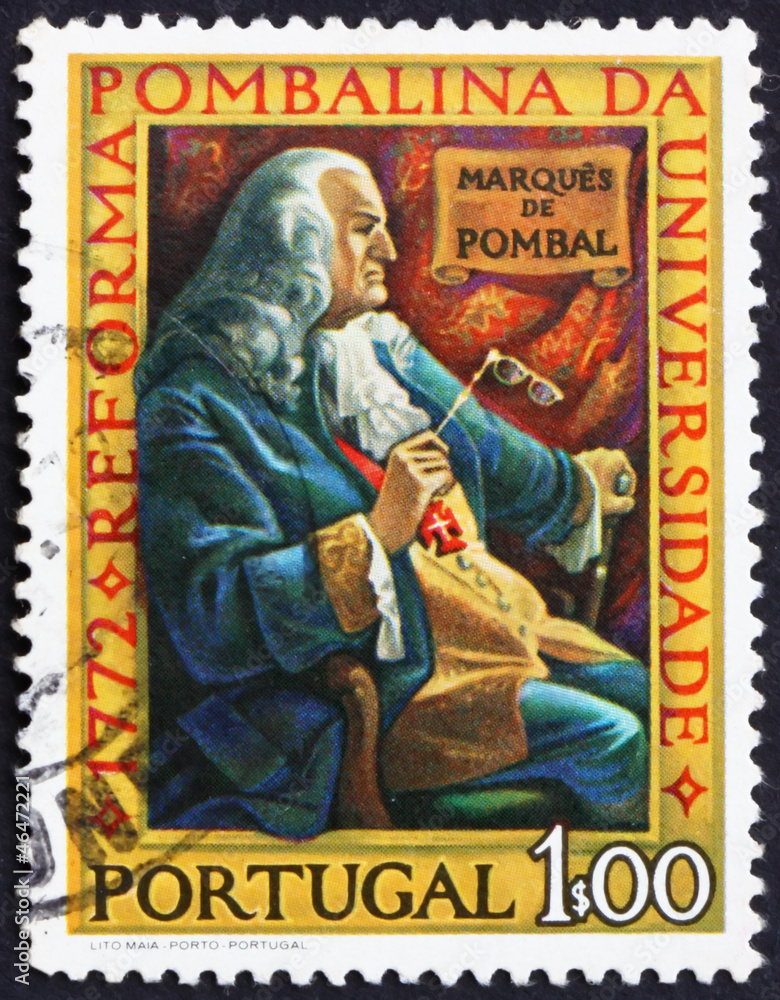 Postage stamp Portugal 1972 Marquis of Pombal