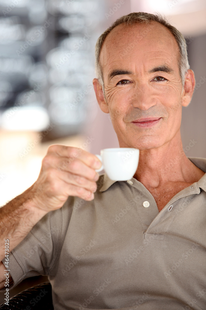 Man with cup of coffee Man with cup of coffee