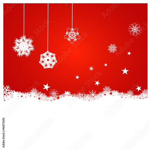 Fond décoratif rouge pour Noël