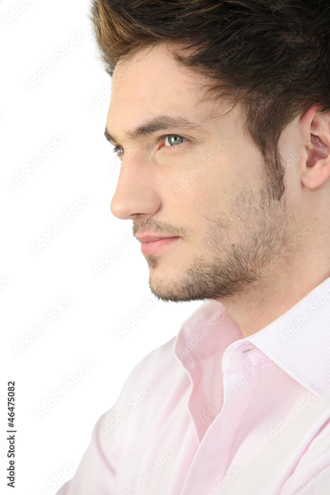 Obraz premium Portrait of a young man, profile view
