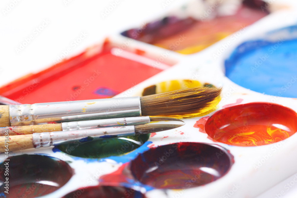 Obraz premium Paints with brush