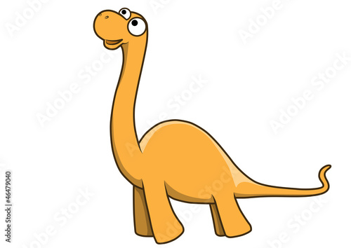 Apatosaurus vector cartoon