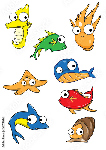 Collection of marine animals