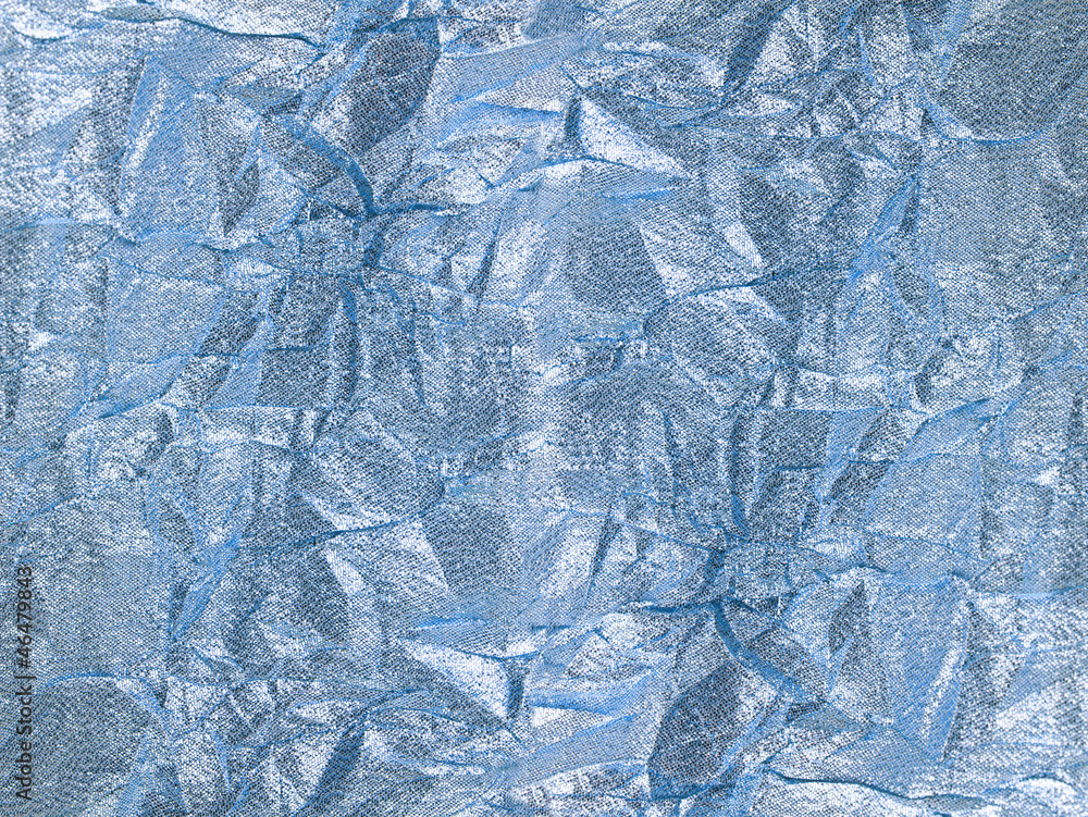 Obraz premium shiny silver blue textile background