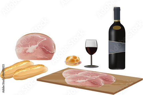 spuntino prosciutto