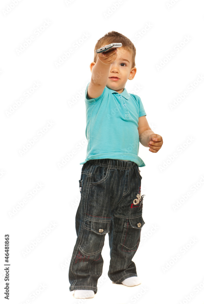 Toddler giving phone mobile Toddler giving phone mobile