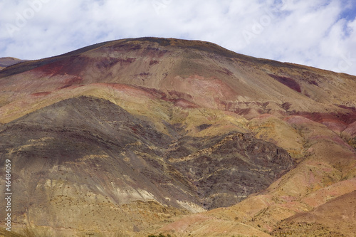 Ccopper Mountain (red zones). Atacama desert, Chile.