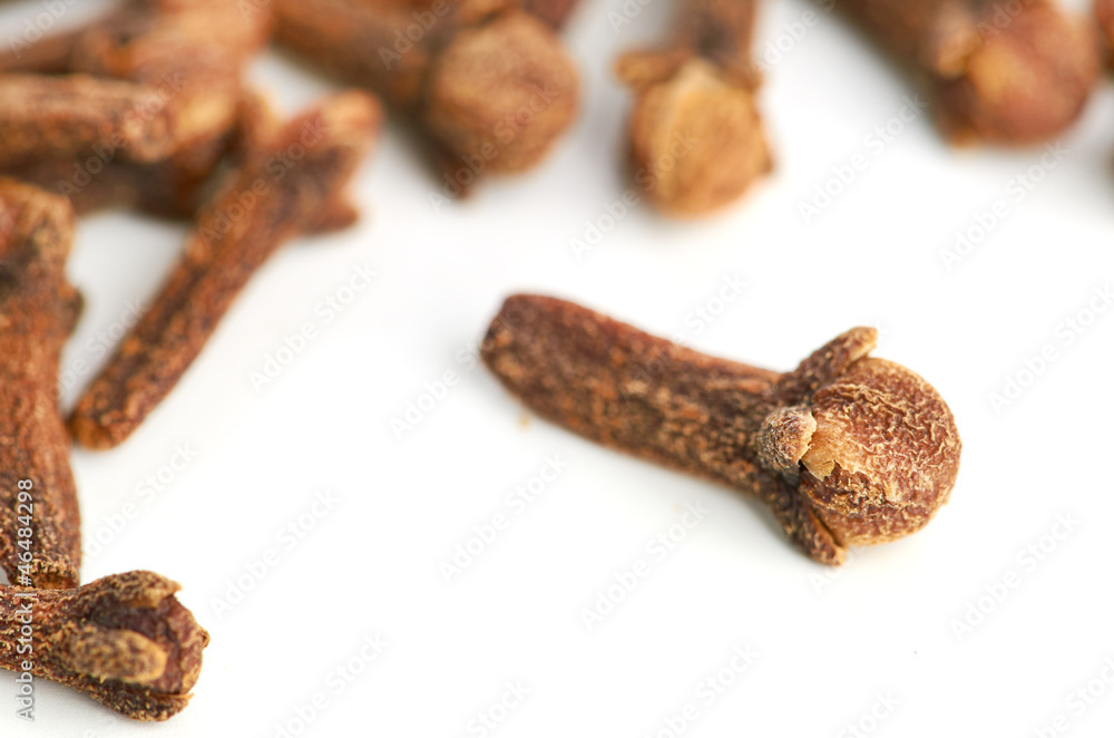 cloves against white background cloves against white background