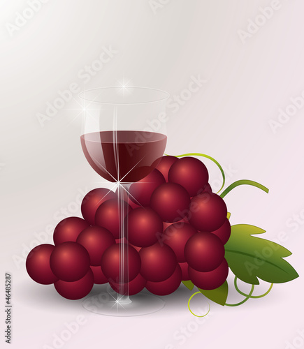 Rotwein im Glas