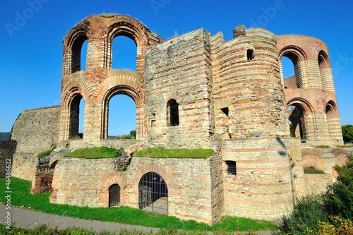 Ruins of ancient Roman Imperial Baths in Trier