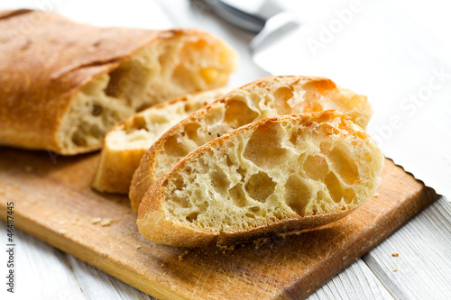 Papier peint sliced ciabatta bread