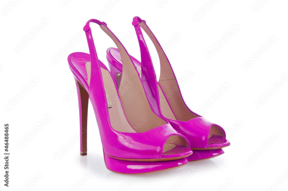 Woman shoes isolated on white