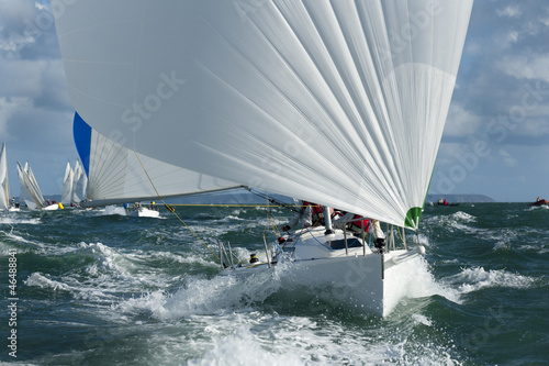 yacht racing in the swell © saintho