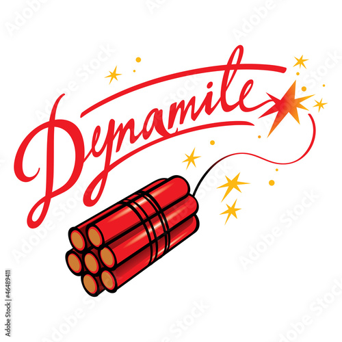 Dynamite bomb explosive blow terror fire sparks