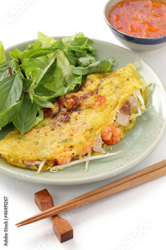 banh xeo, vietnamese crepe (pancake) photo