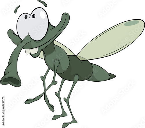 green insect cartoon