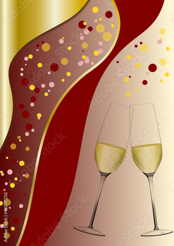 Party mit edlem Champagner