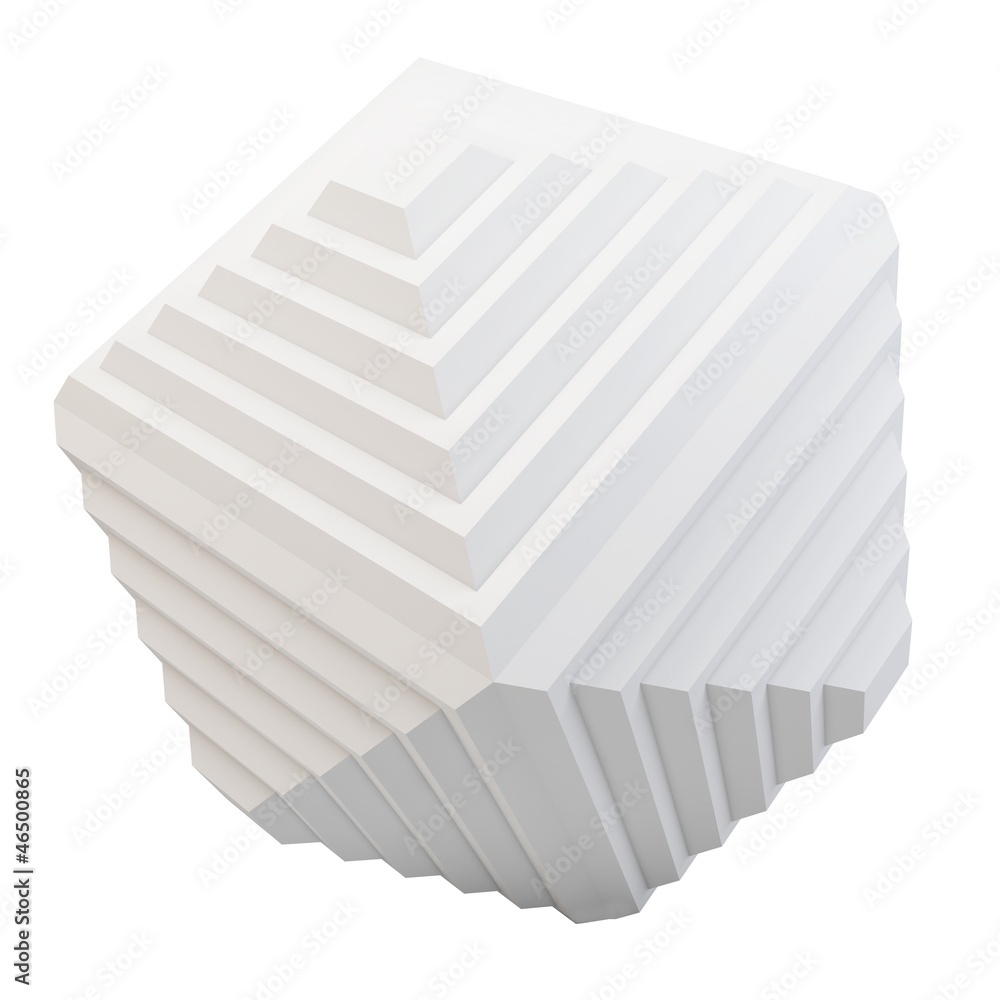 3d pyramid abstract shape