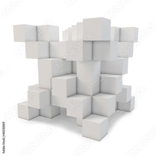 3d cubes abstract