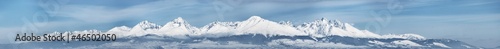Dramatic peaks pinnacles snowy summits high altitude mountain pa