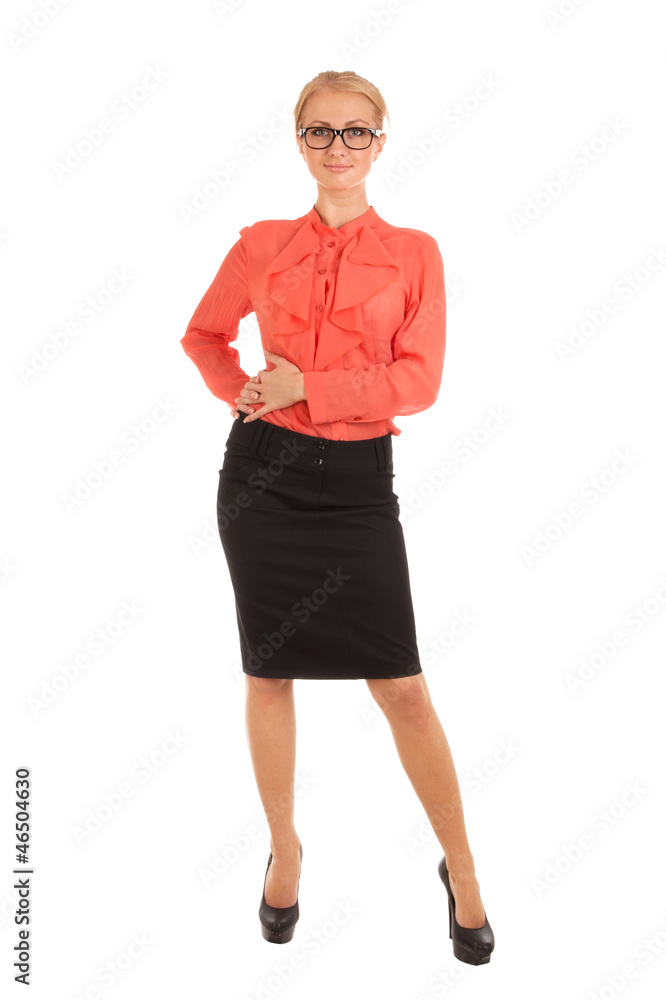 Young woman in glasses Young woman in glasses