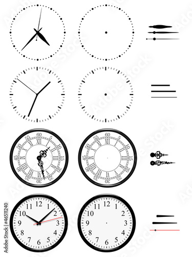 Horloges différents styles