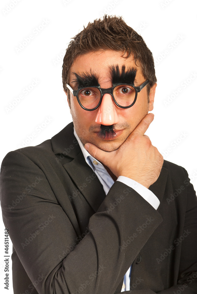 Funny man with mask Funny man with mask