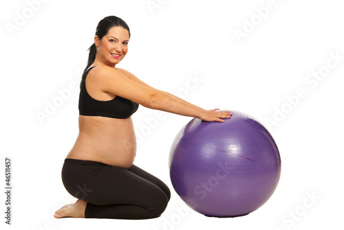 Pregnant woman workout
