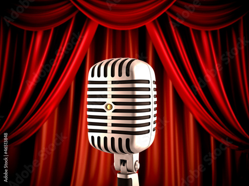 Фотография Microphone on stage