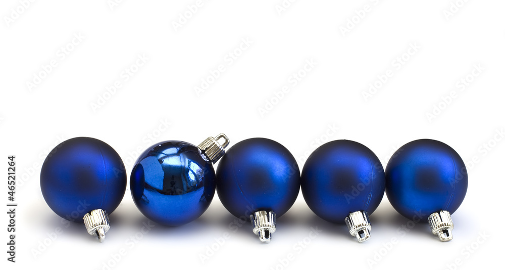 Decorative christmas composition isolated on white Decorative christmas composition isolated on white