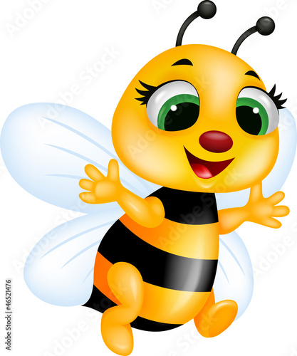 Funny bee cartoon