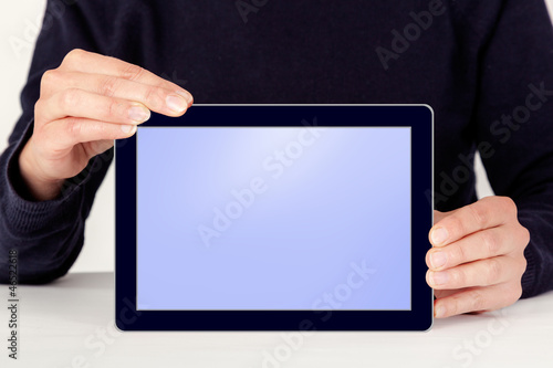 Woman with Tablet PC