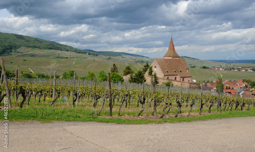 Saint Jacques le Majeur church in Hunawihr photo