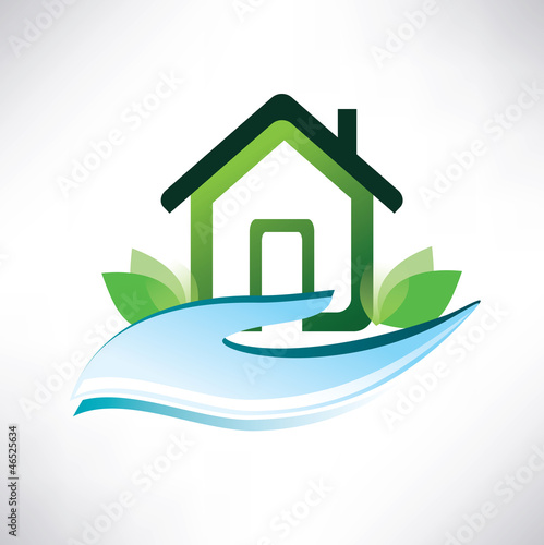 house symbol on the palm
