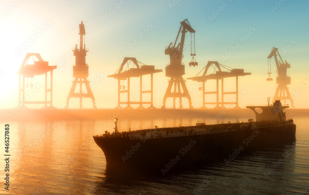 The cargo ship The cargo ship