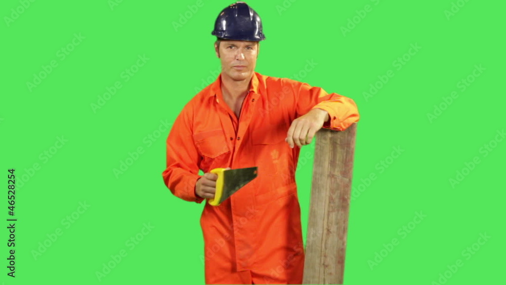Portrait of male construction worker Portrait of male construction worker