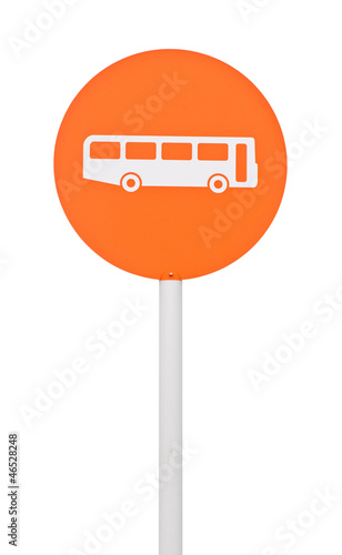 Bus stop sign